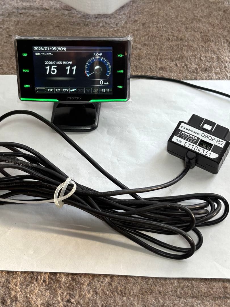 ZERO 708LV　 コムテック レーダー探知機リコール対策済み