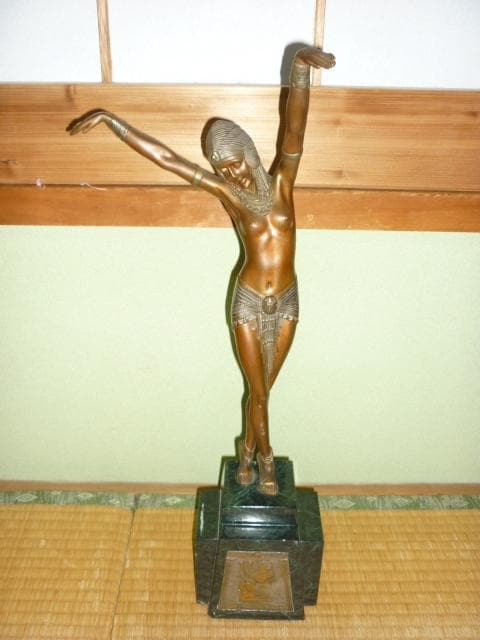 1930年頃定価40万◆D・H チパルス エジプトダンサー アールデコ ブロンズ