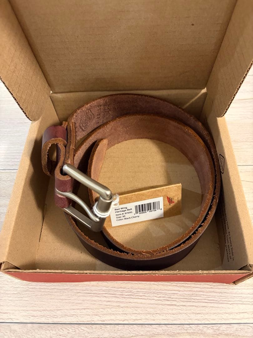 REDWING レッドウイング ヘリテージ レザーベルトBlack Cherry