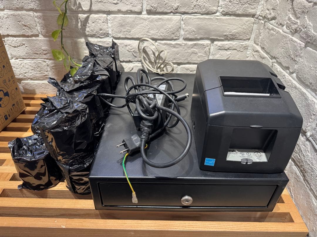 ◾︎スター精密/プリンター＆ドロアー■TSP650エアレジ対応/新品ロール16個付