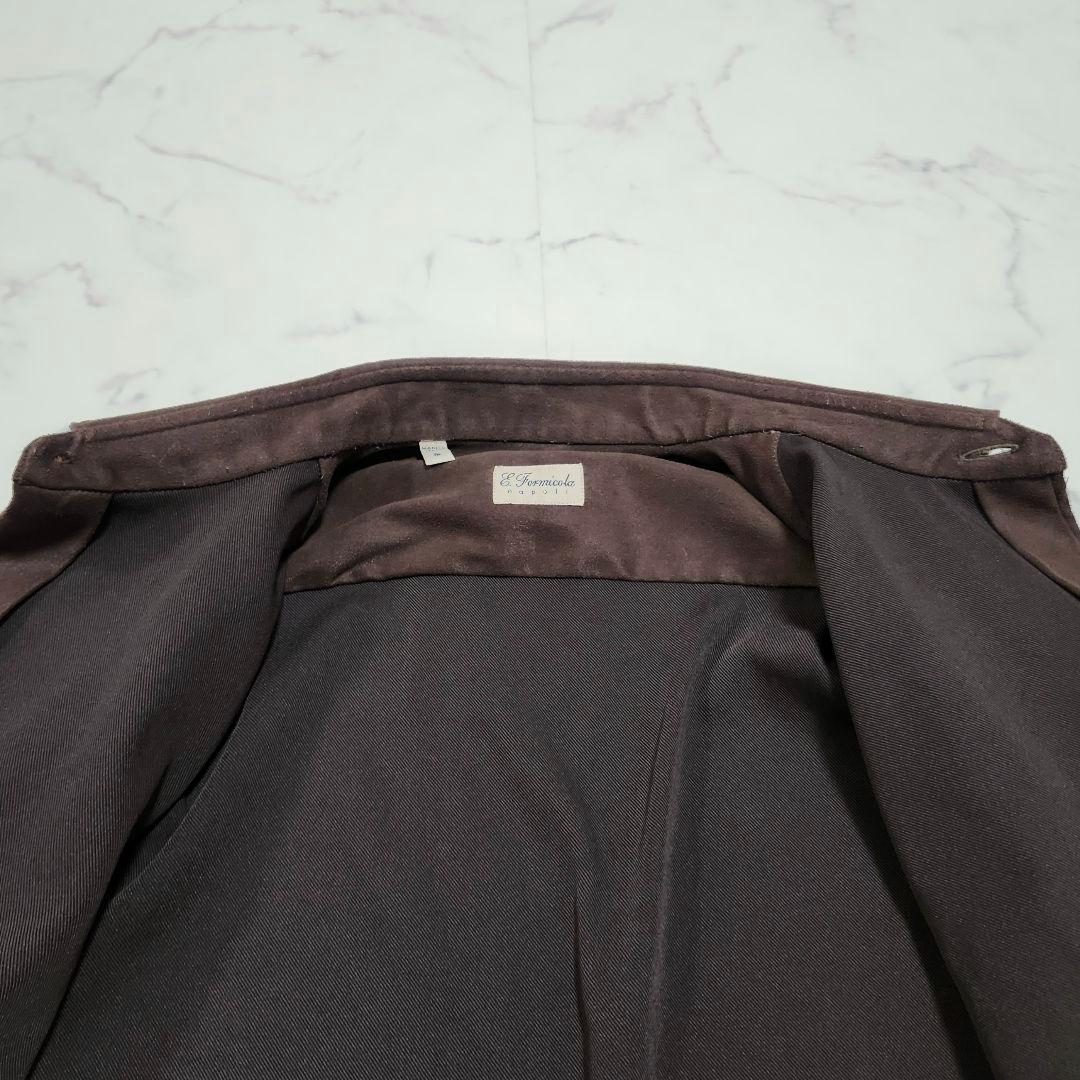 エッリコフォルミコラxビームスF フェイクスエードオーバーシャツ 別注