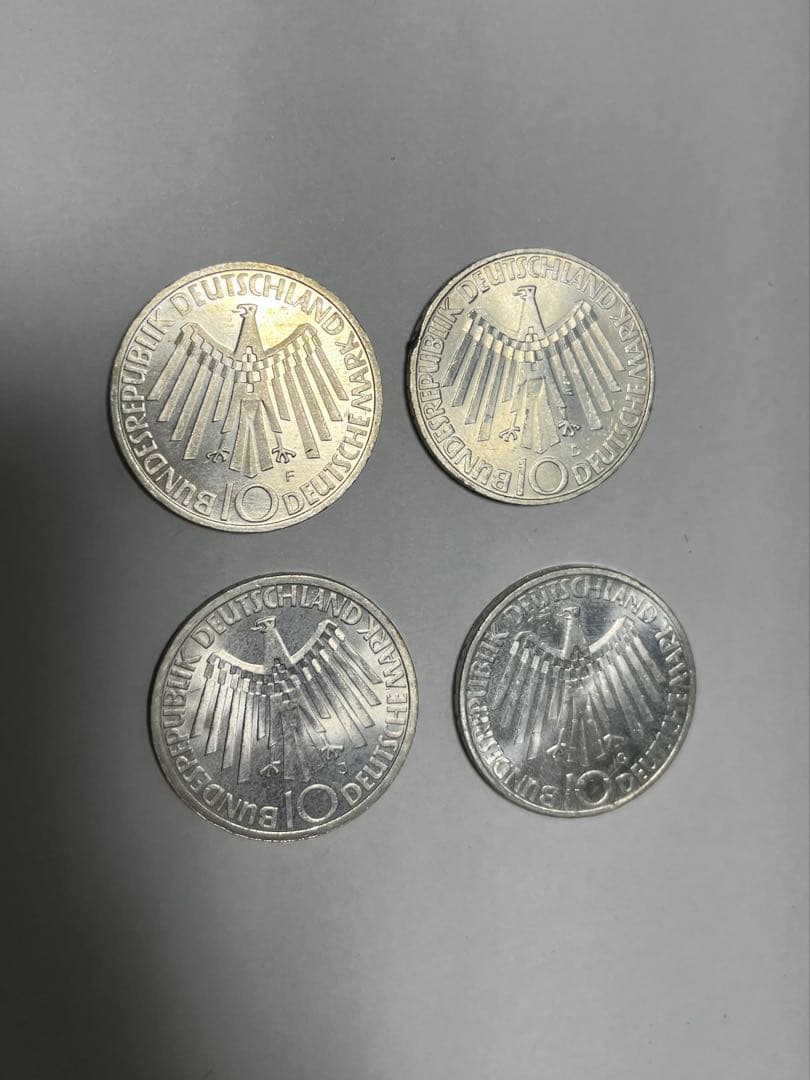 ドイツ 10マルク 硬貨 4枚セット