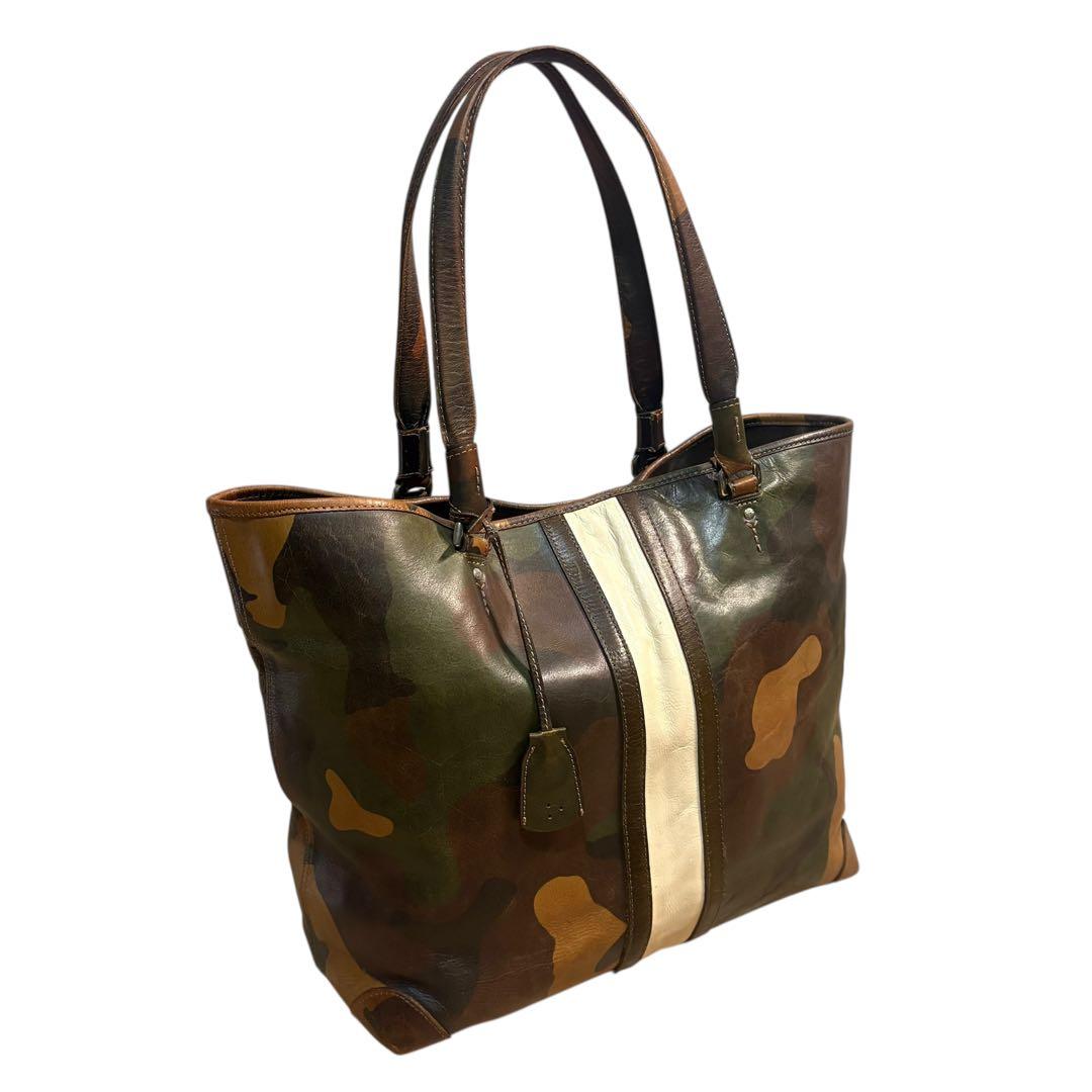限定100個 アニアリ 迷彩 レザー トートバック ショルダーA4 aniary