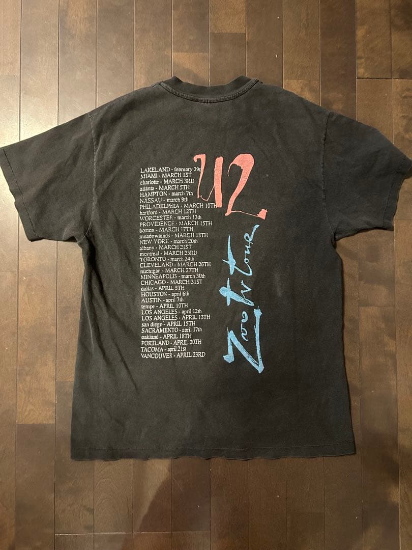 セカオワ深瀬着用 90s U2 Zoo TV Tour Tシャツ バンT 当時物 - メルカリ