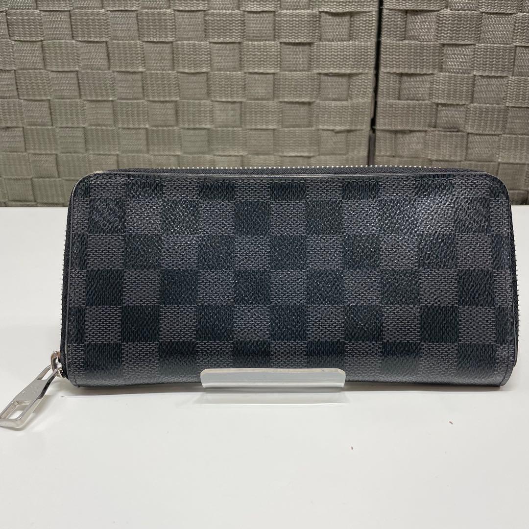 り*う様 LOUIS VUITTON ダミエグラフィット　ブラックPVC 長財布