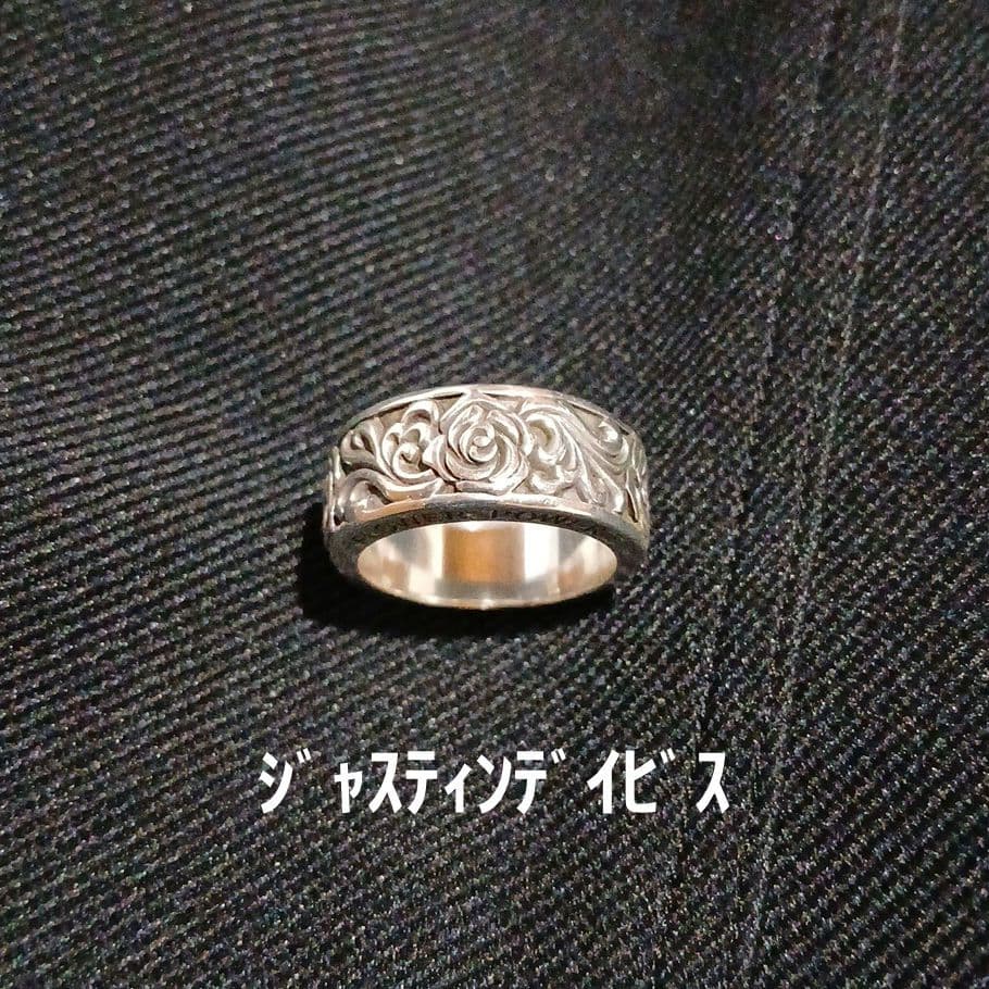 美品・ジャスティンデイビス　リング　フラワーパワー