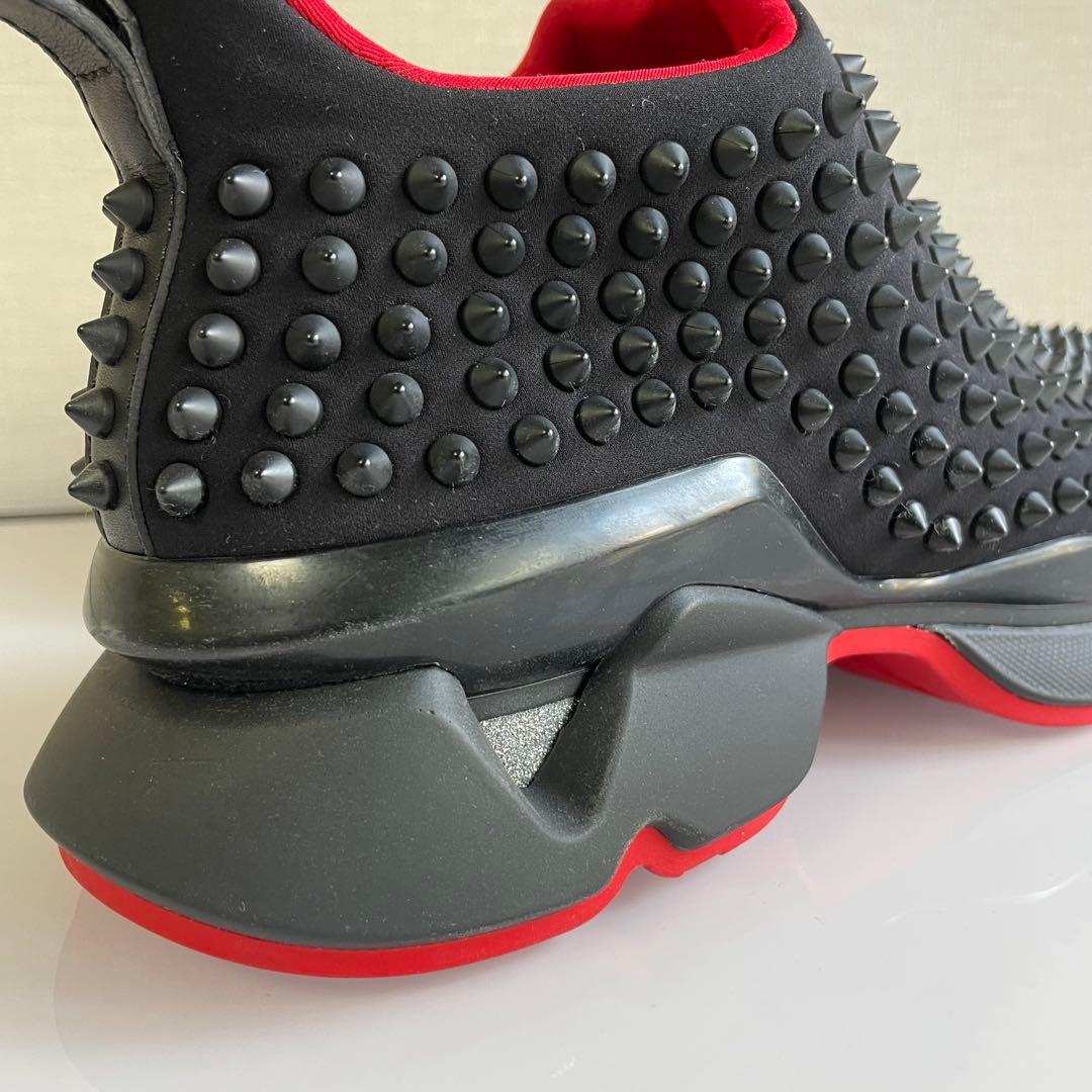 新品級 ルブタン スパイクソック スリッポンスニーカー 40.5 25.5cm