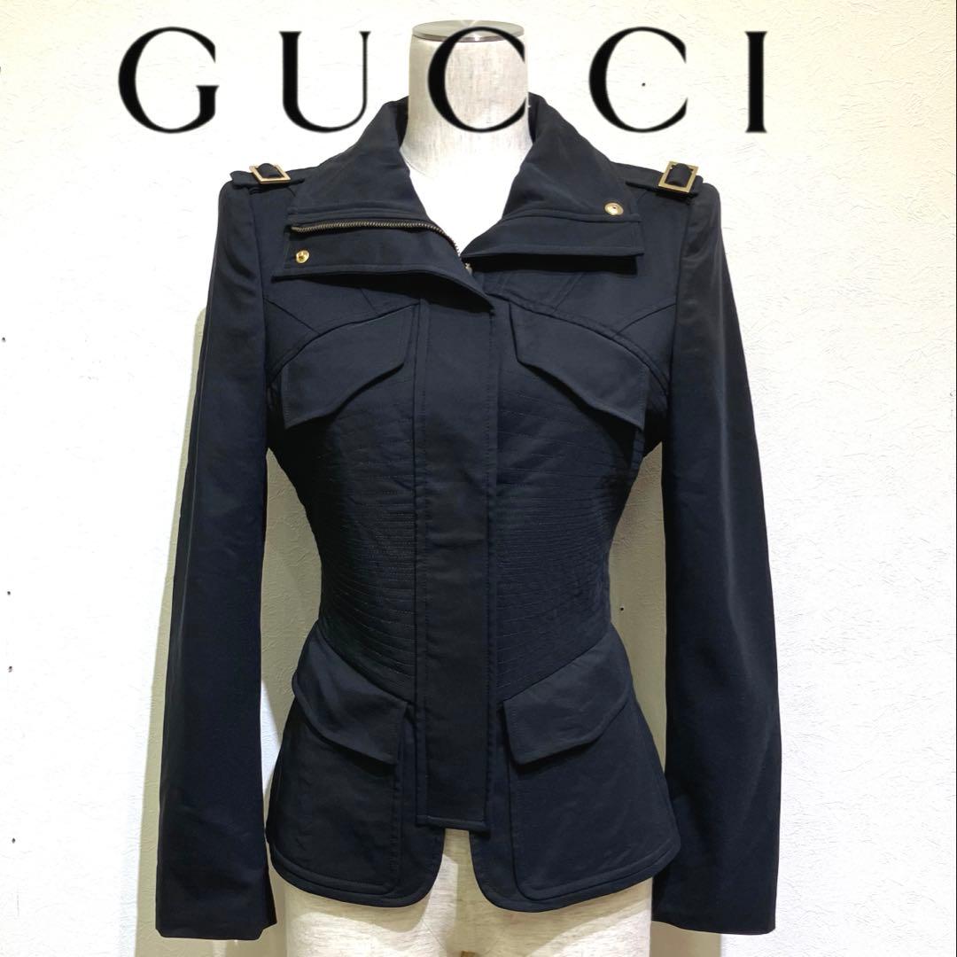 ⭐︎美品⭐︎GUCCI ブラック　トムフォード期ジャケット　ブルゾン　サイズ38