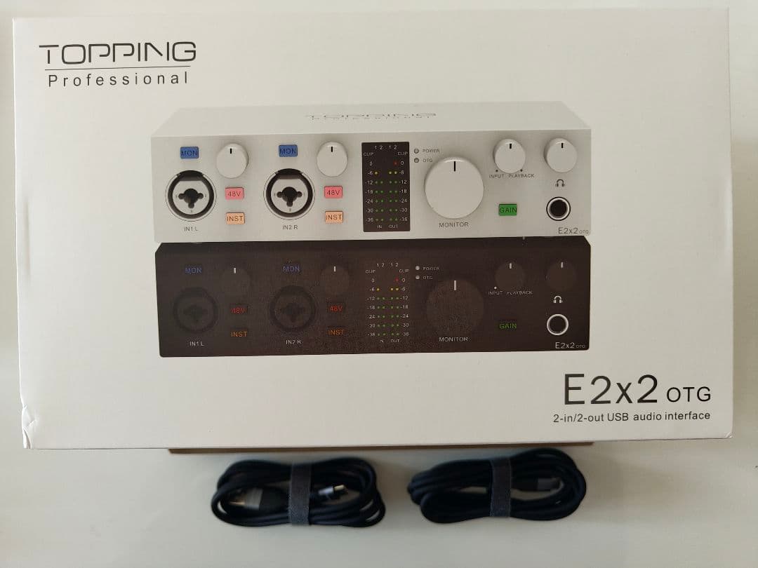 Topping E2x2 OTG オーディオインターフェイス