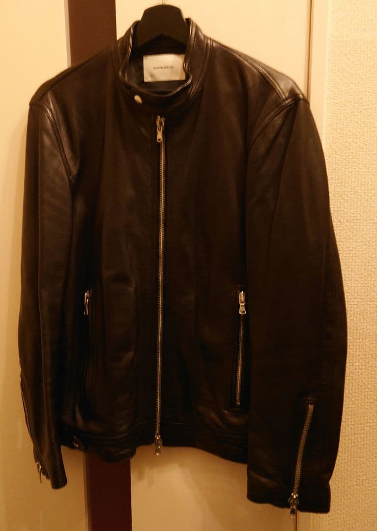 メゾンスペシャル シープレザージャケット シングルライダース