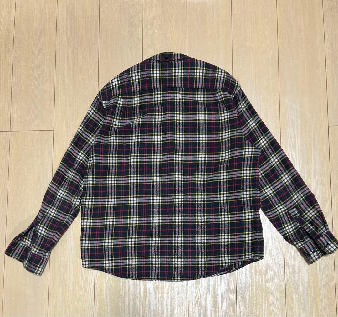supreme flannel shirt ネルシャツ M - メルカリ