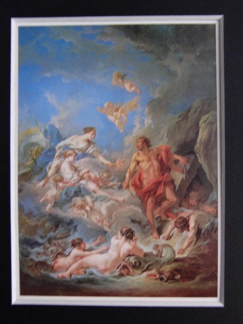 フランソワ ブーシェ、【…嵐を起こさせるユーノー】、希少画集画