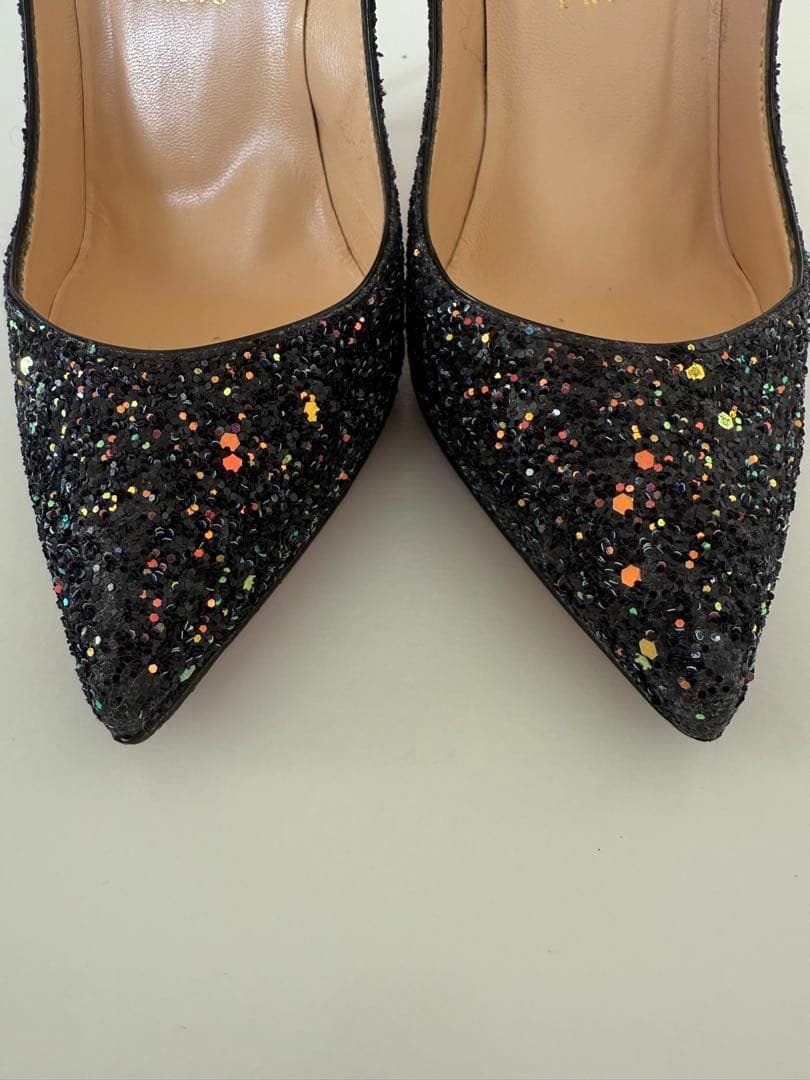 Christian Louboutin グリッター ハイヒール 36