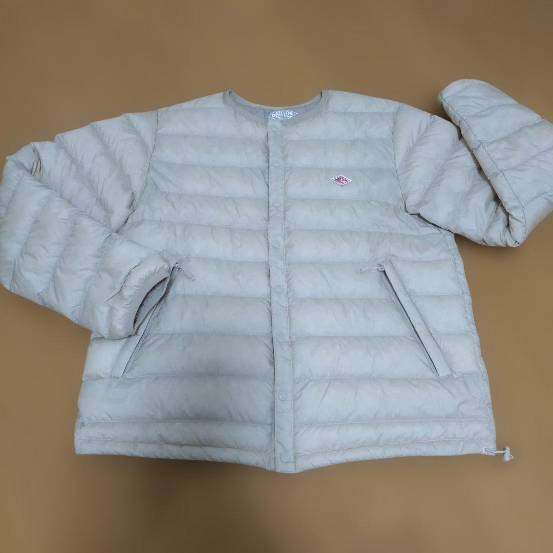 DANTON ベージュ キルティングダウンジャケット Sサイズ