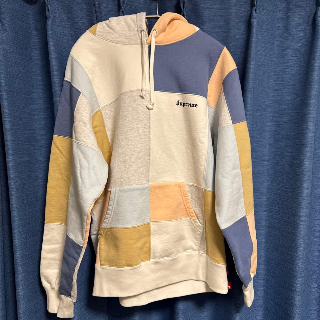 シュプリーム 17AW PATCHWORK HOODED パーカー