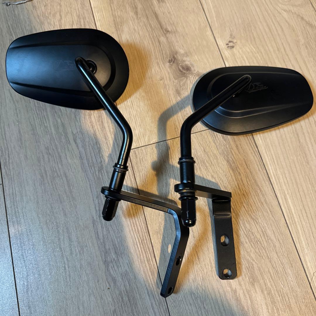  アンダーミラー　　レブル250 レブル250 向け アンダー ミラー キット 黒アルミキャップの通販 by