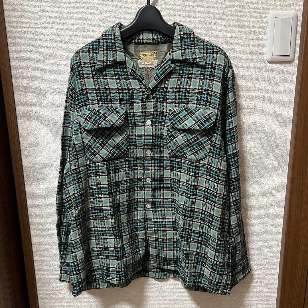 50s~60s McGregor ウールオープンカラーシャツ
