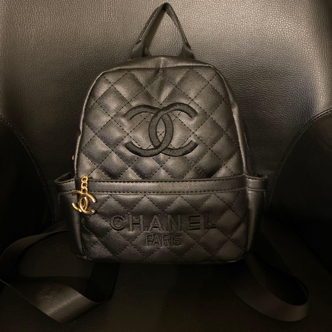 CHANEL ブラック バックパック キルティングノベルティ CHANEL キルティング ブラックバッグノベルティ - メルカリ