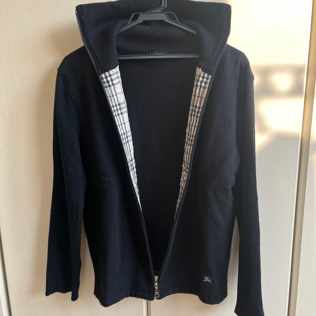 Yu　　 BURBERRY BLACK LABEL 黒ニットジャンパー