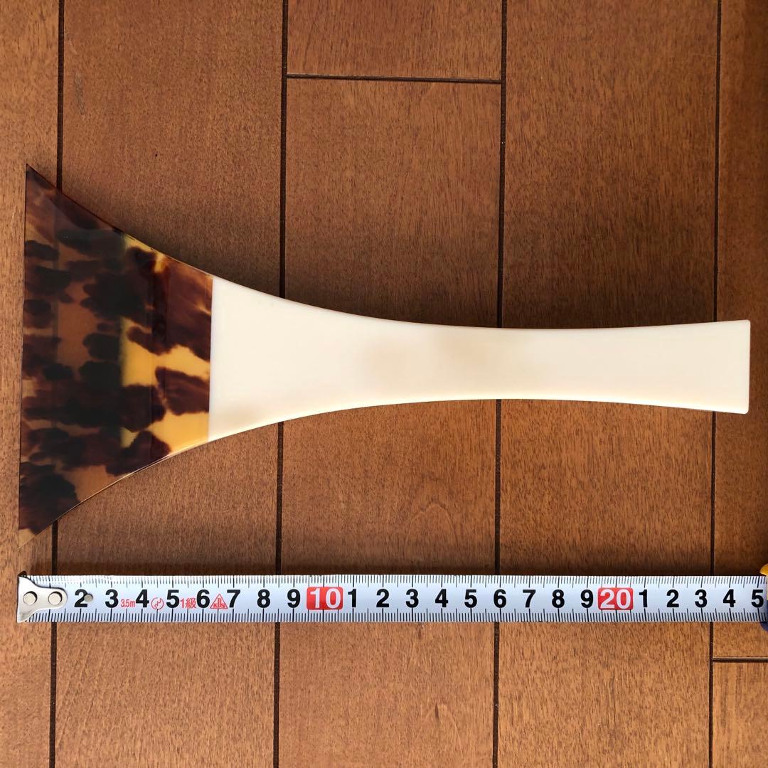 ミクロ様用　三味線　撥　天然素材　収納ケース付き　開き約13cm