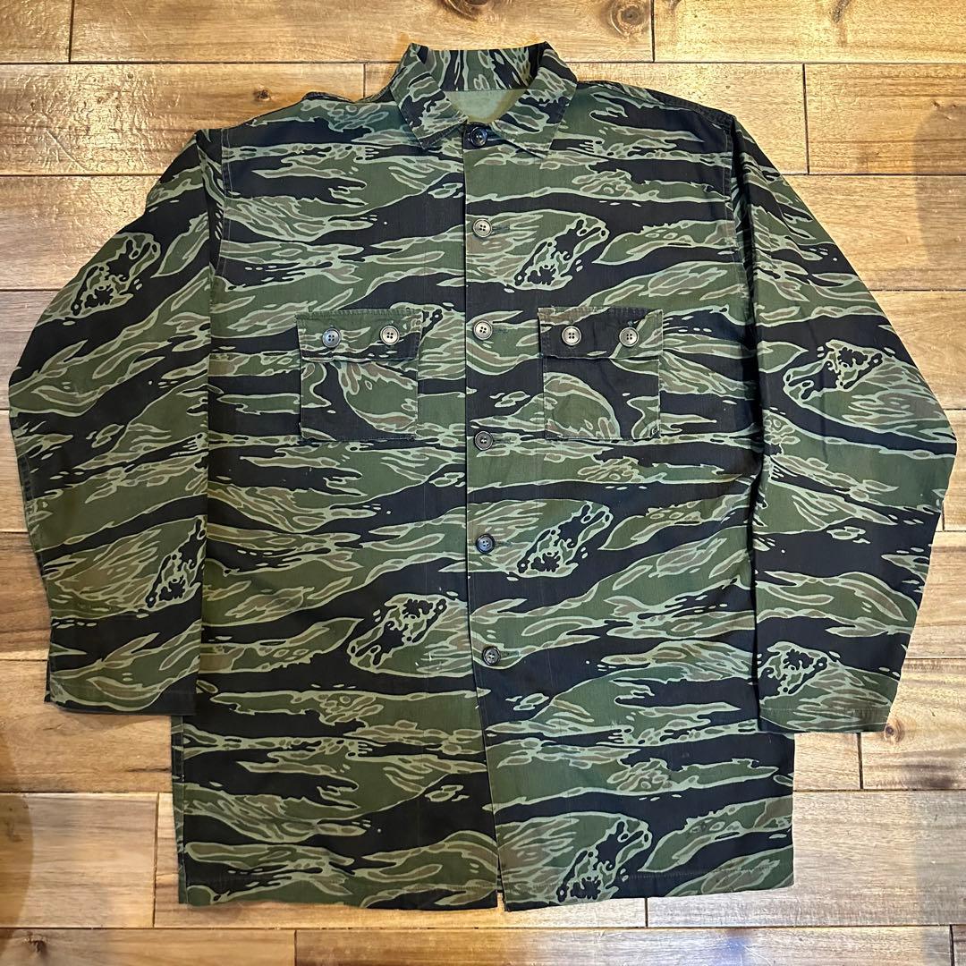 Super big size‼️60s ベトナム タイガーストライプ タイガーカモ