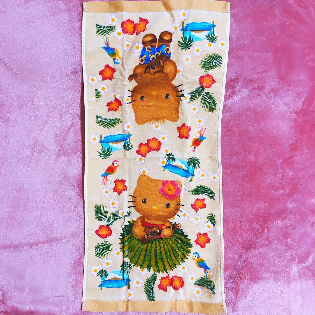 希少レア　ハローキティ　ダニエル　日焼け　ハワイ　タオル　1999 サンリオ 楽天市場】日焼けキティ ハンドタオル ハンカチ ハローキティちゃん