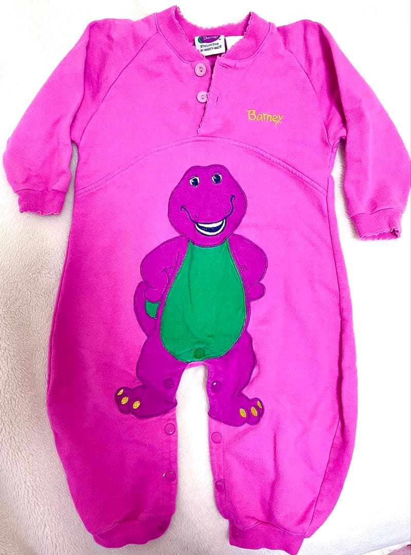 激カワ‼️バーニー ピンクロンパース 24M ヴィンテージ 早い者勝ち。