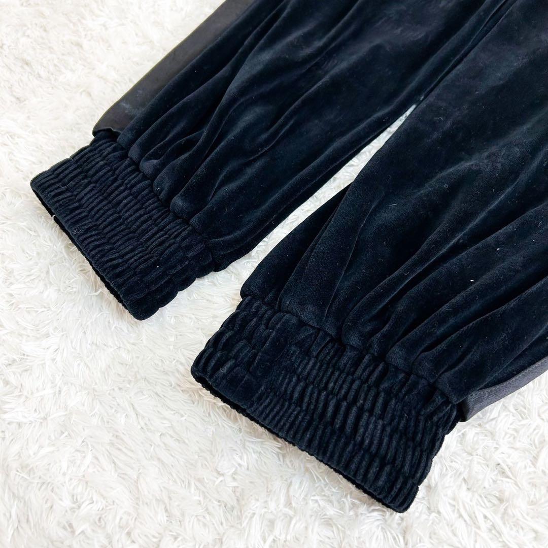 極美品！グッチ20SS刺繍ロゴシェニールベロアセットアップブルゾンXL