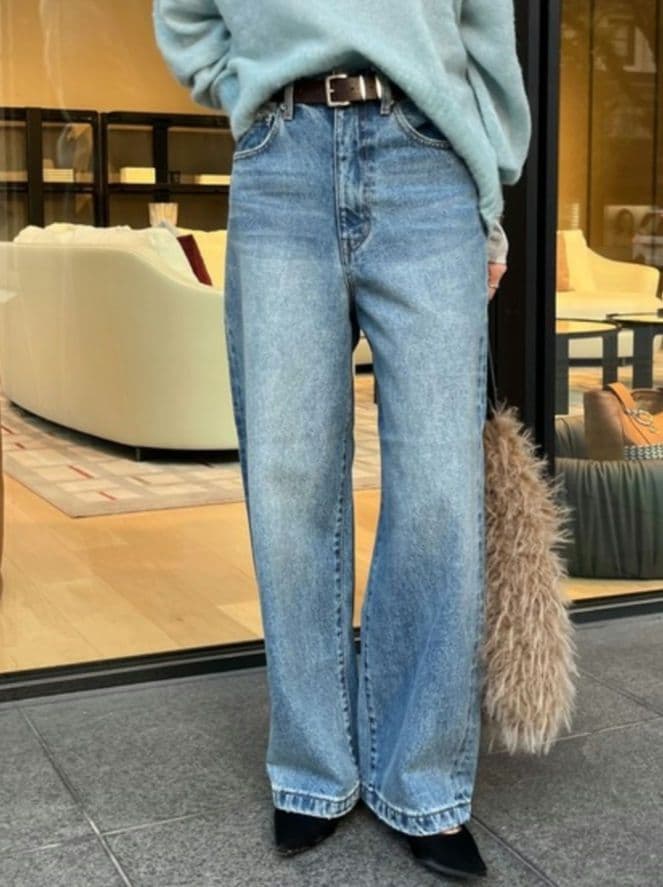 DouDou　ワイドデニム レディース　38(Mサイズ相当)　新品未使用