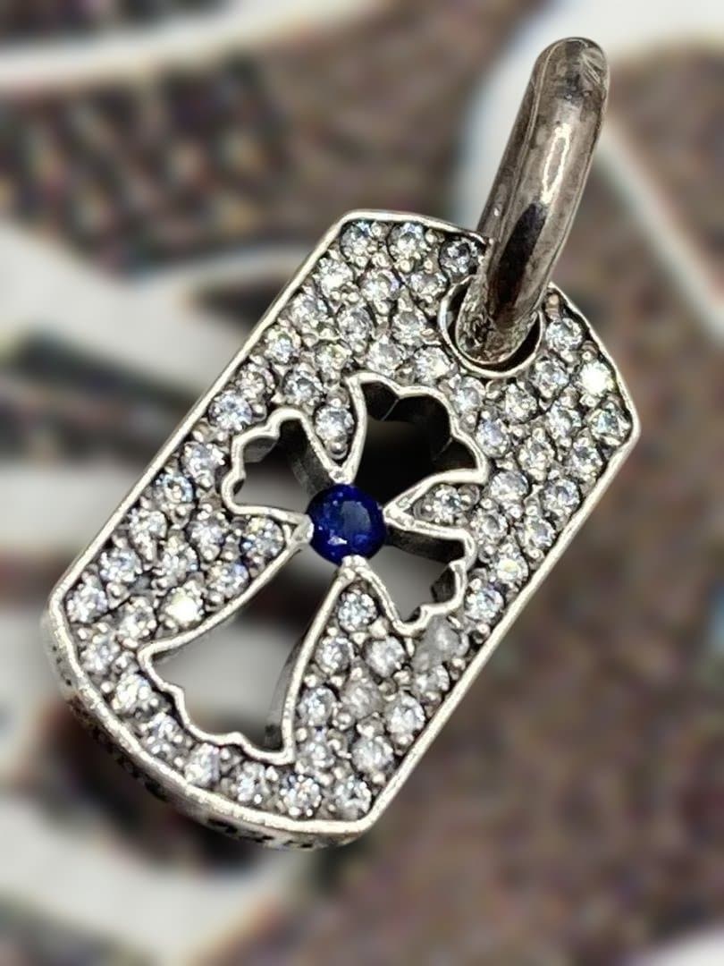 クロムハーツ/DTAGカットアウトタイニー/カスタムパヴェ/新品加工/インボイス