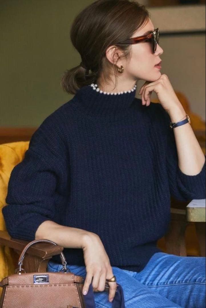 SEVEN TEN b MIHO KAWAHITO パールニット