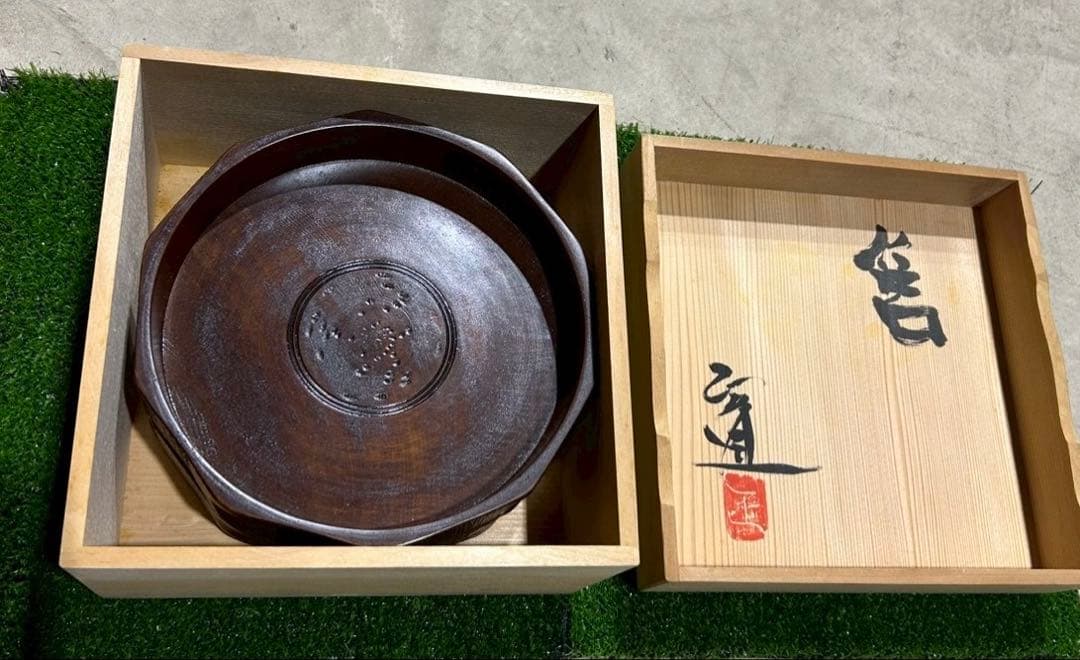 丸干菓子盆 八角形木製菓子器