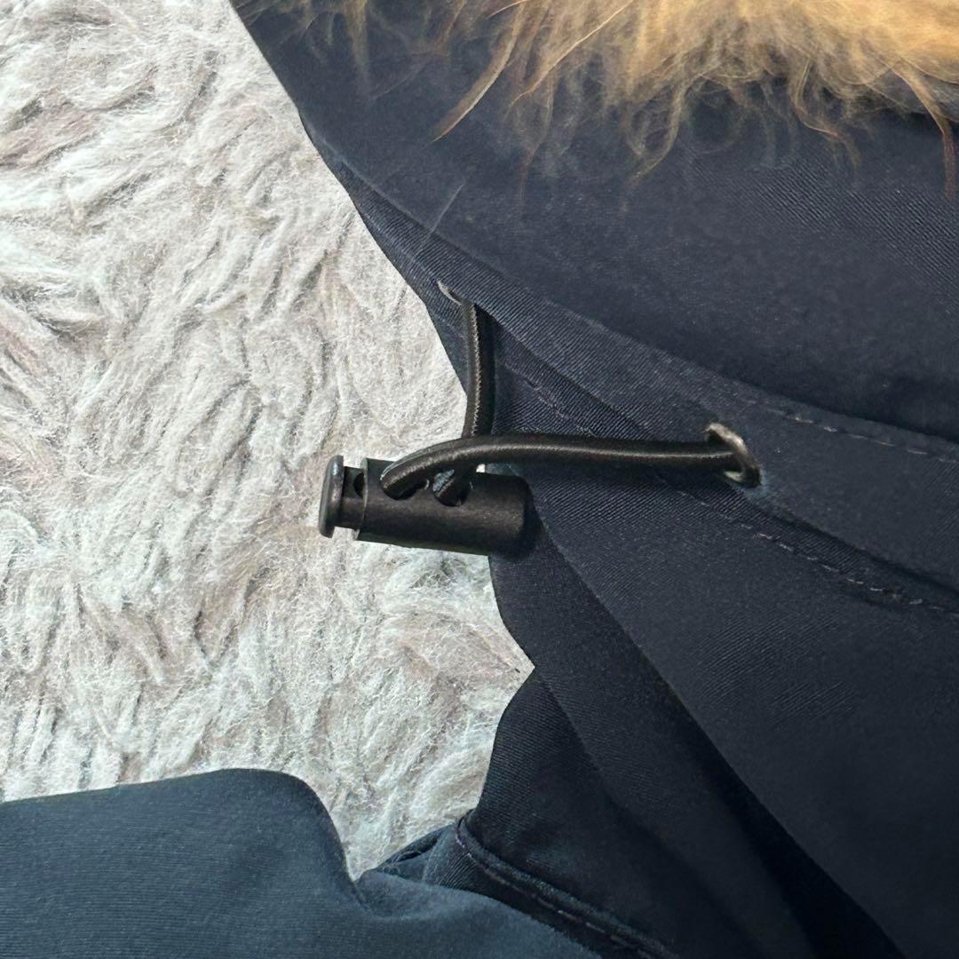 DANTON ファー付き ロングダウンコート❤️ネイビー 36 Aライン - メルカリ