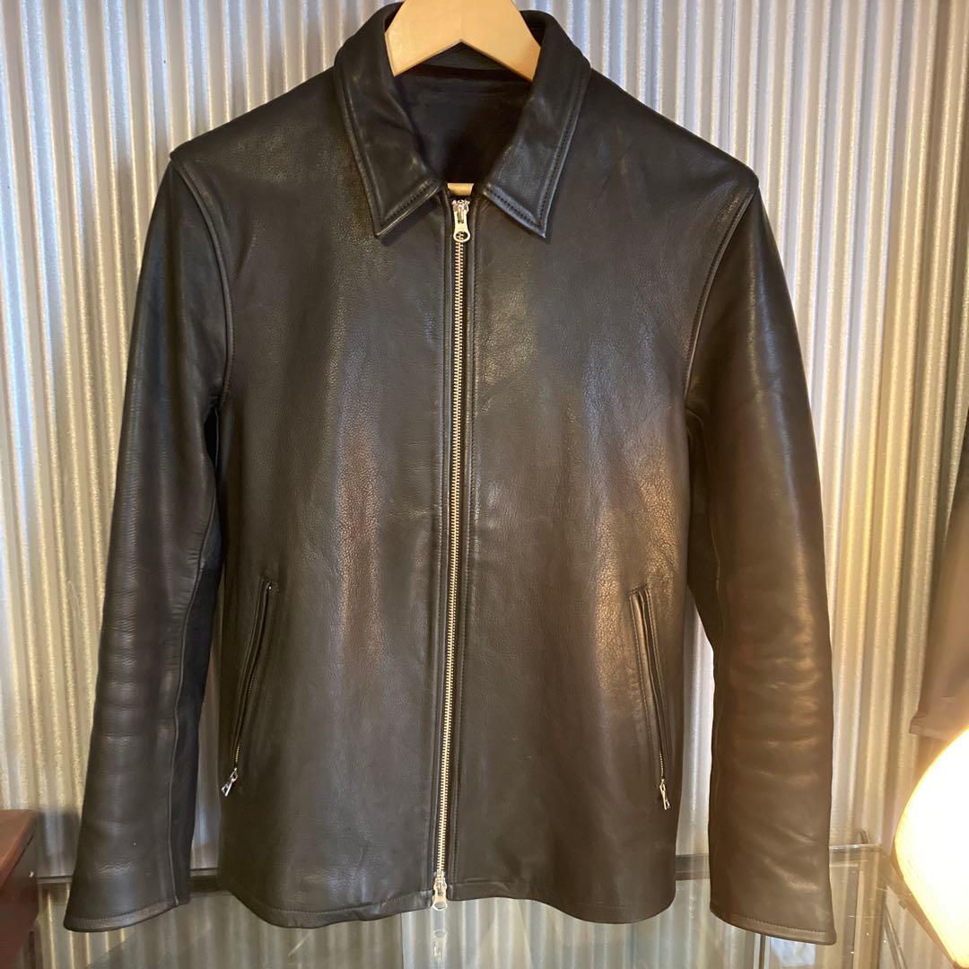 ディッキーズ　ブラックレザーシングルライダースジャケット 1531 VNS-4 レザーシングルライダースジャケット ブラック｜レザー