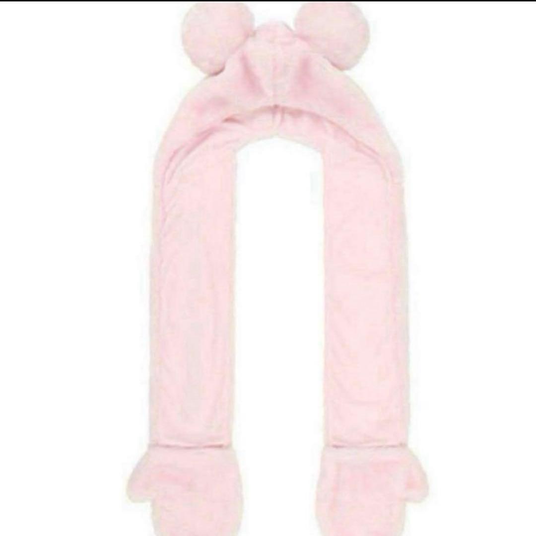 ピンクマフラーキャップ ミニー - メルカリ