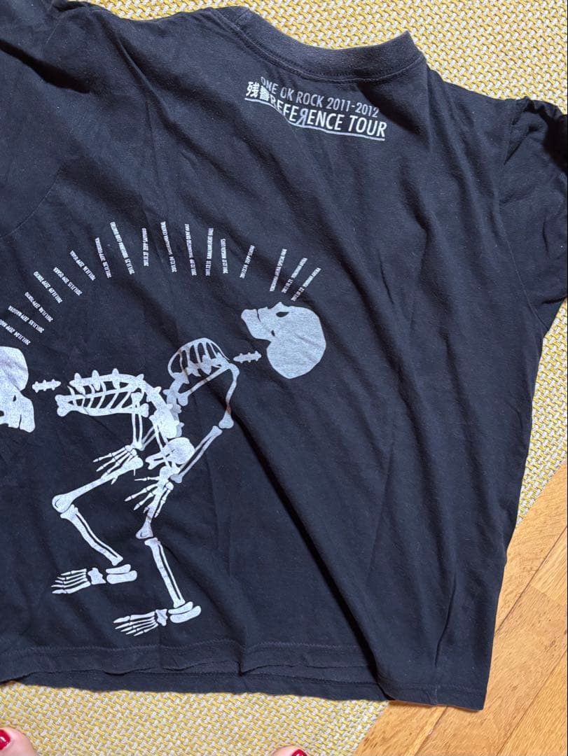 出品準備中　骸骨デザイン Tシャツ REFFERENCE TOUR