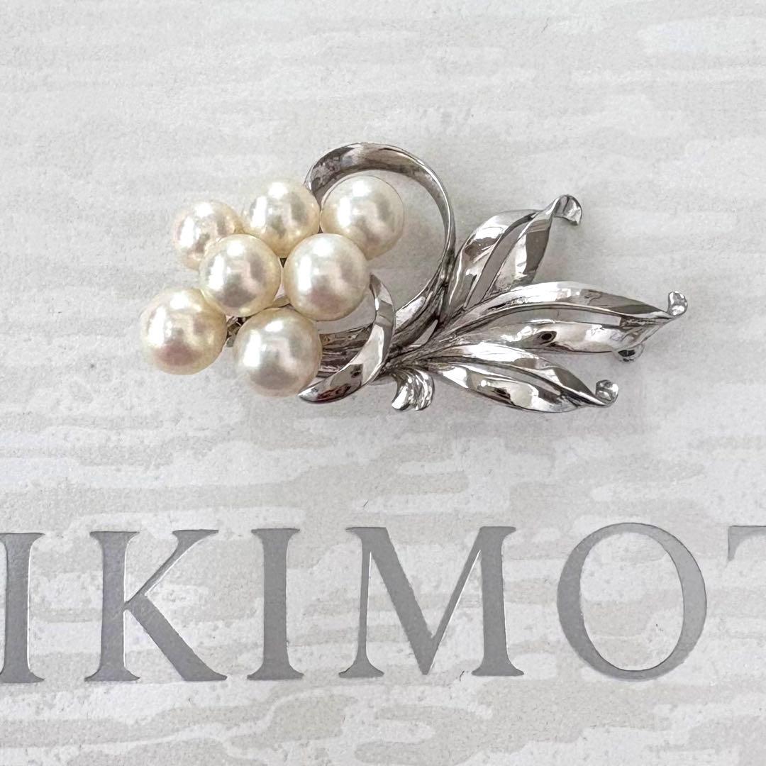 ま*ん様 希少✨MIKIMOTO ミキモト　シルバー　アコヤ真珠7球　ブーケ　ブ ピアス PE-1726PK ジュエリー｜MIKIMOTO - ミキモト