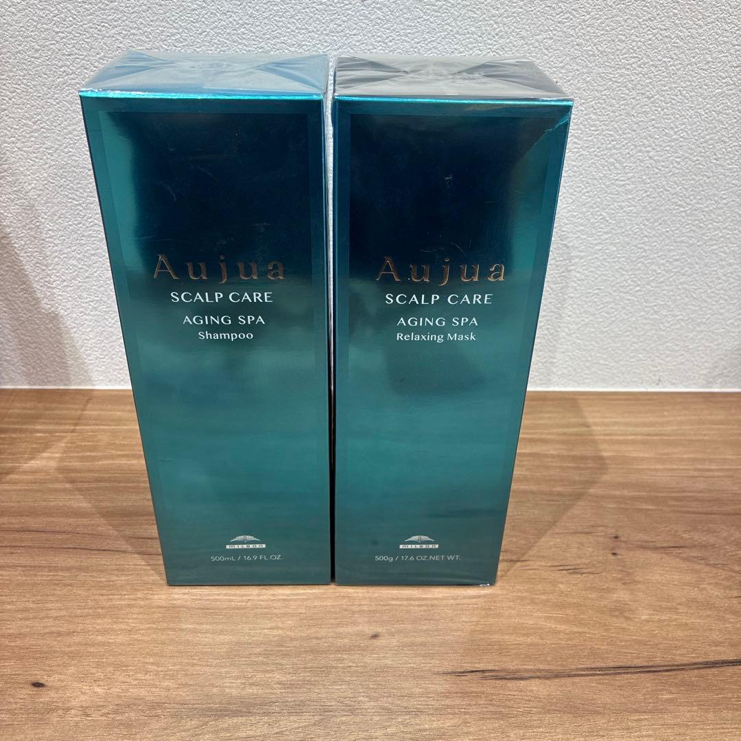 Aujua スカルプケア エイジングスパ シャンプー・マスクセット