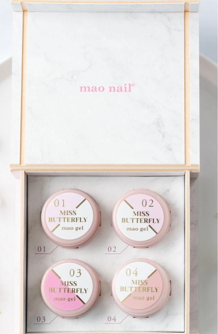 mao nail ミスバタフライ　ピンク系パレット　ネイルジェル　マオジェル