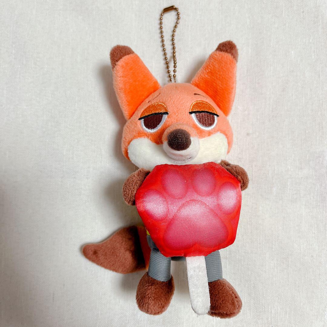 ディズニー ズートピア ニック ワイルド キーチェーン ぬいぐるみ