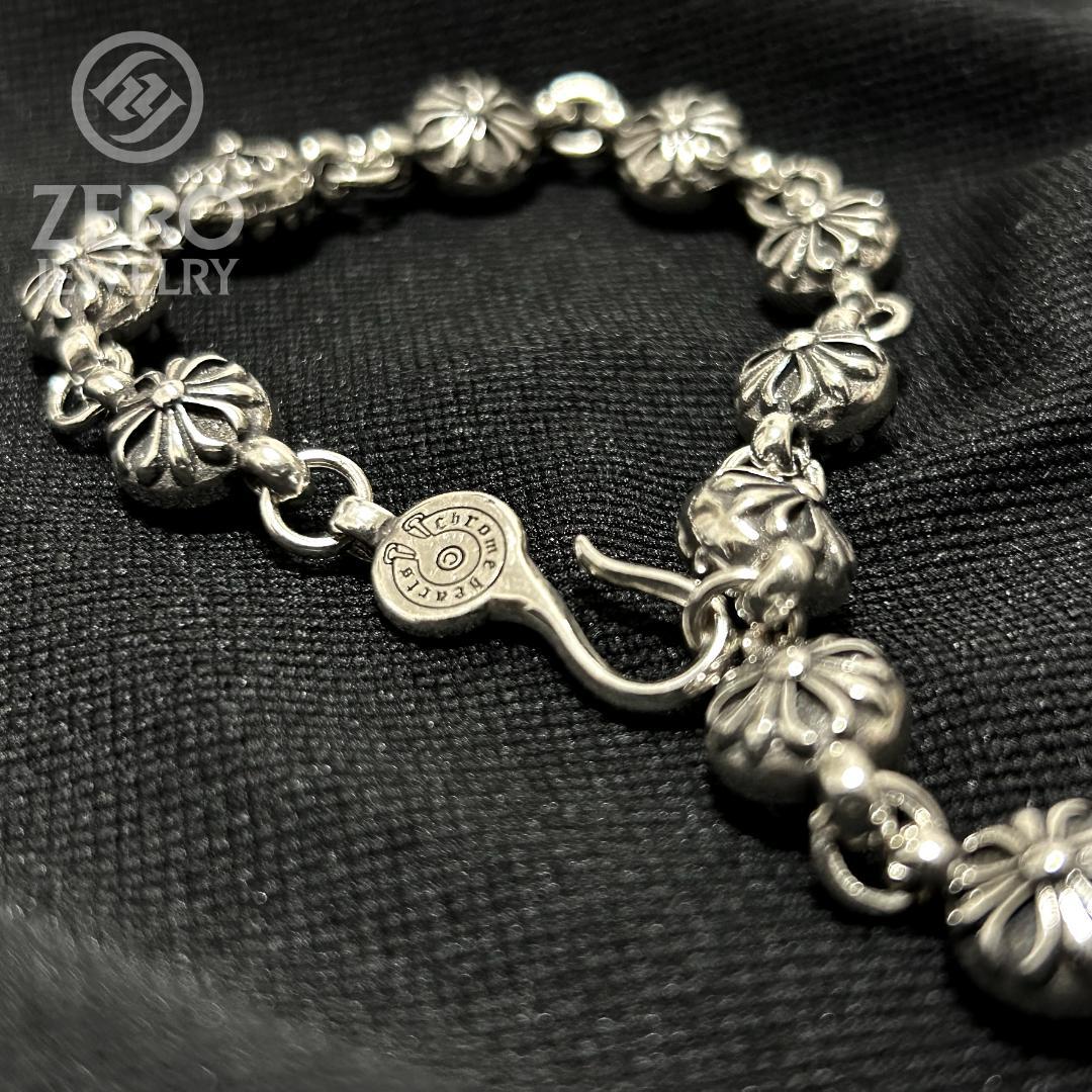 【⭐︎即日発送⭐︎】タイニークロスボール　ブレスレット　19cm