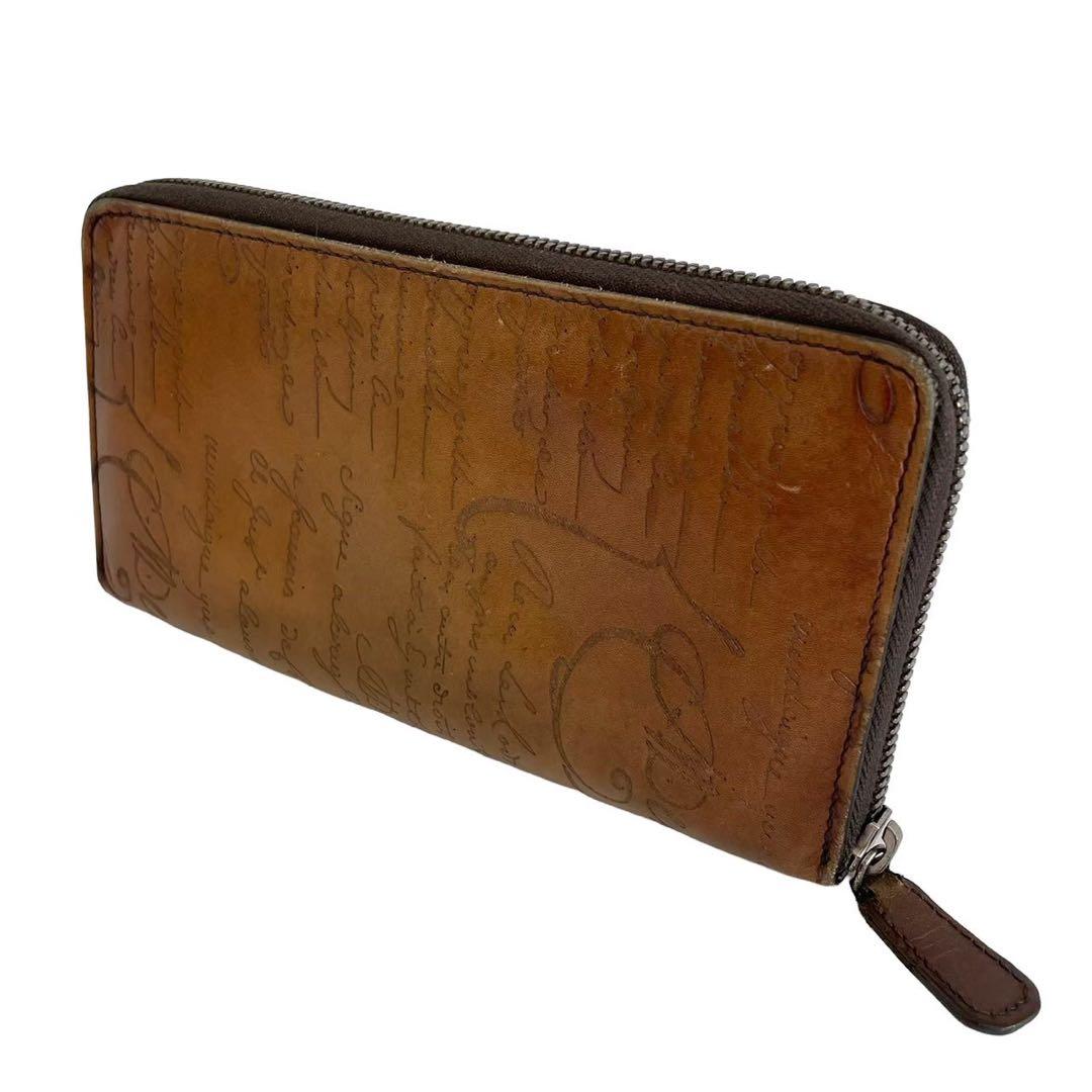 BERLUTI ベルルッティ ラウンドジップ カリグラフィー 長財布 本革