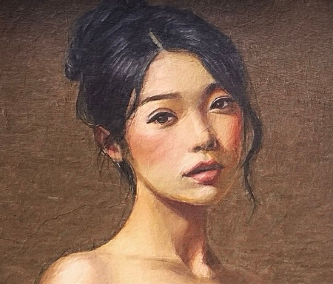 【最高傑作・裸婦画・リアリズムヌード油彩画風】美しい女性をモデルにしたアート作品