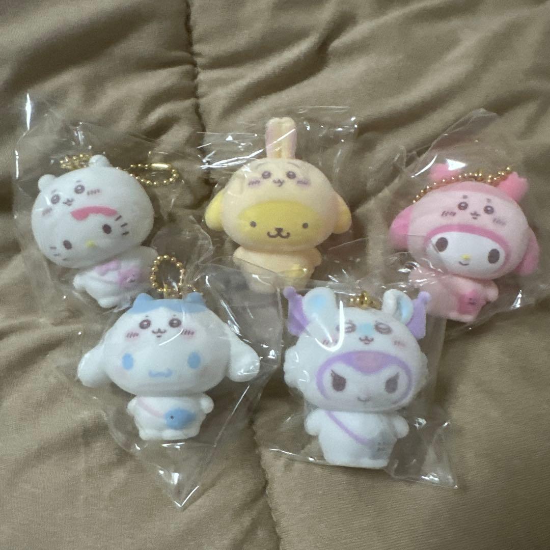 サンリオ ちいかわコラボ シークレットフロッキーマスコット - メルカリ