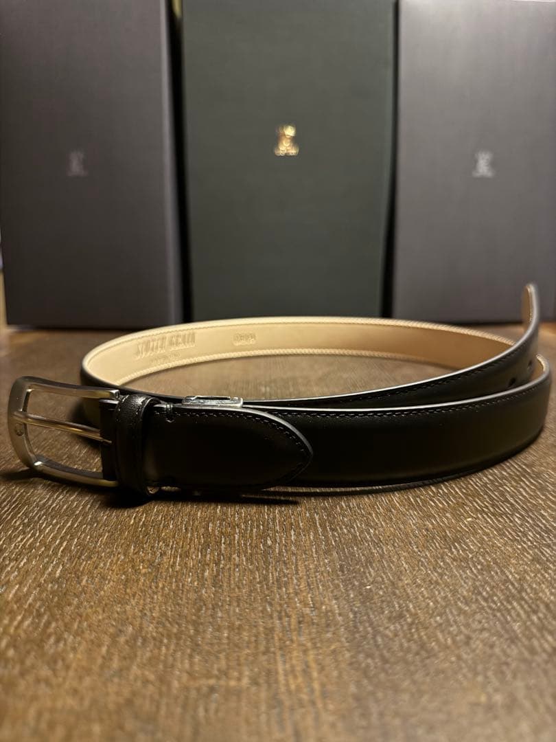 SCOTCH GRAIN ブラックスムースベルト　未使用