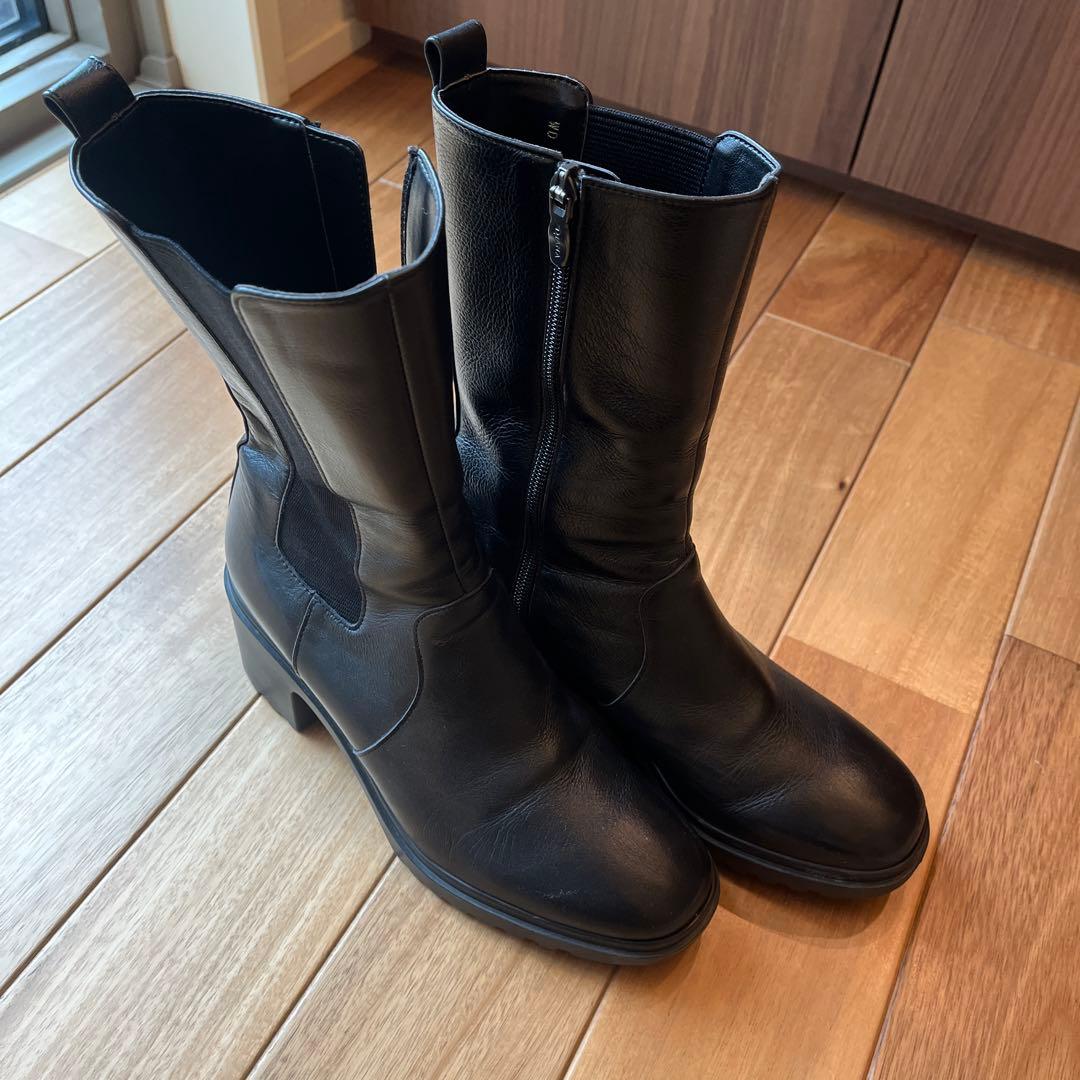 日本製 ダイアナ　ブラックブーツ 24.5cm