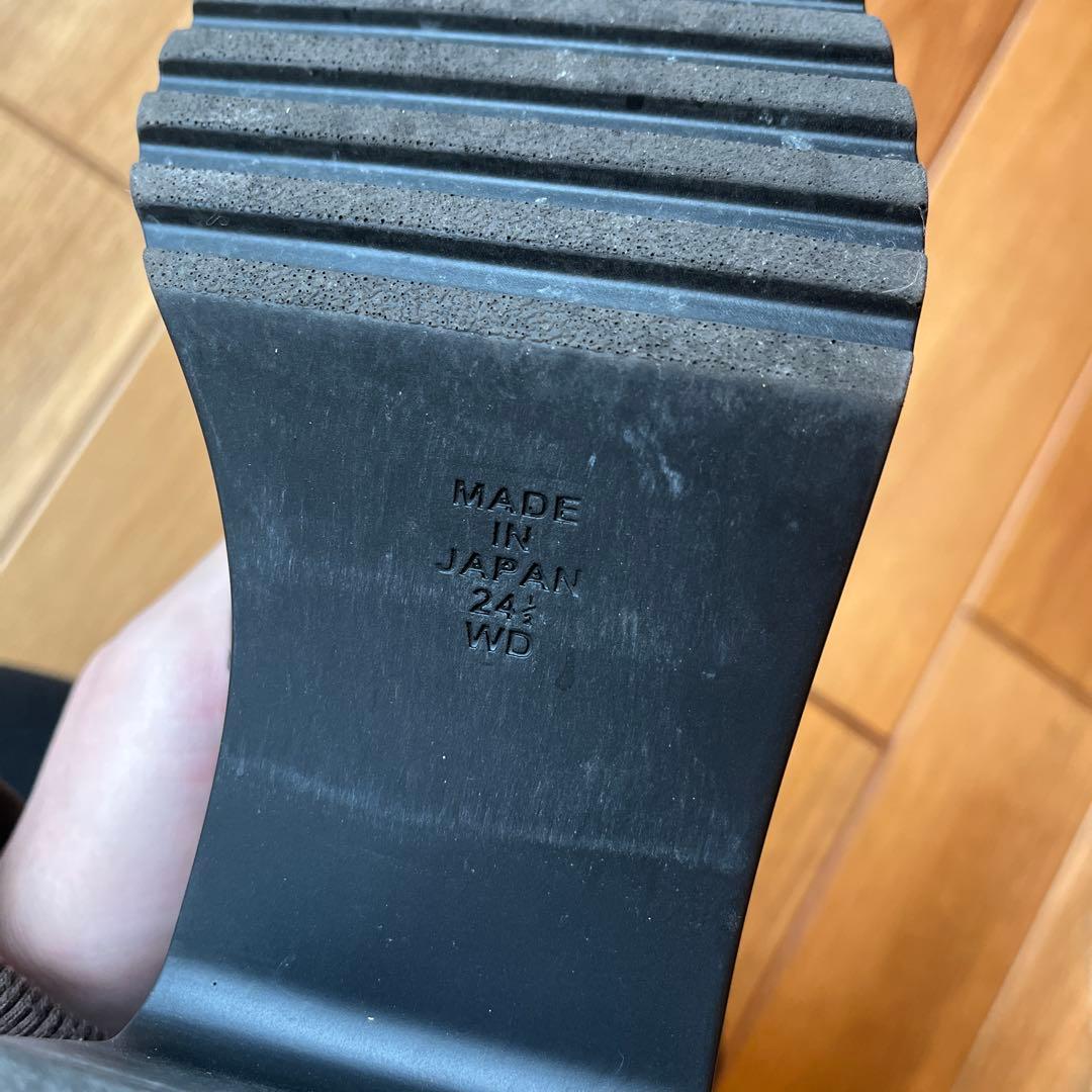 日本製 ダイアナ　ブラックブーツ 24.5cm