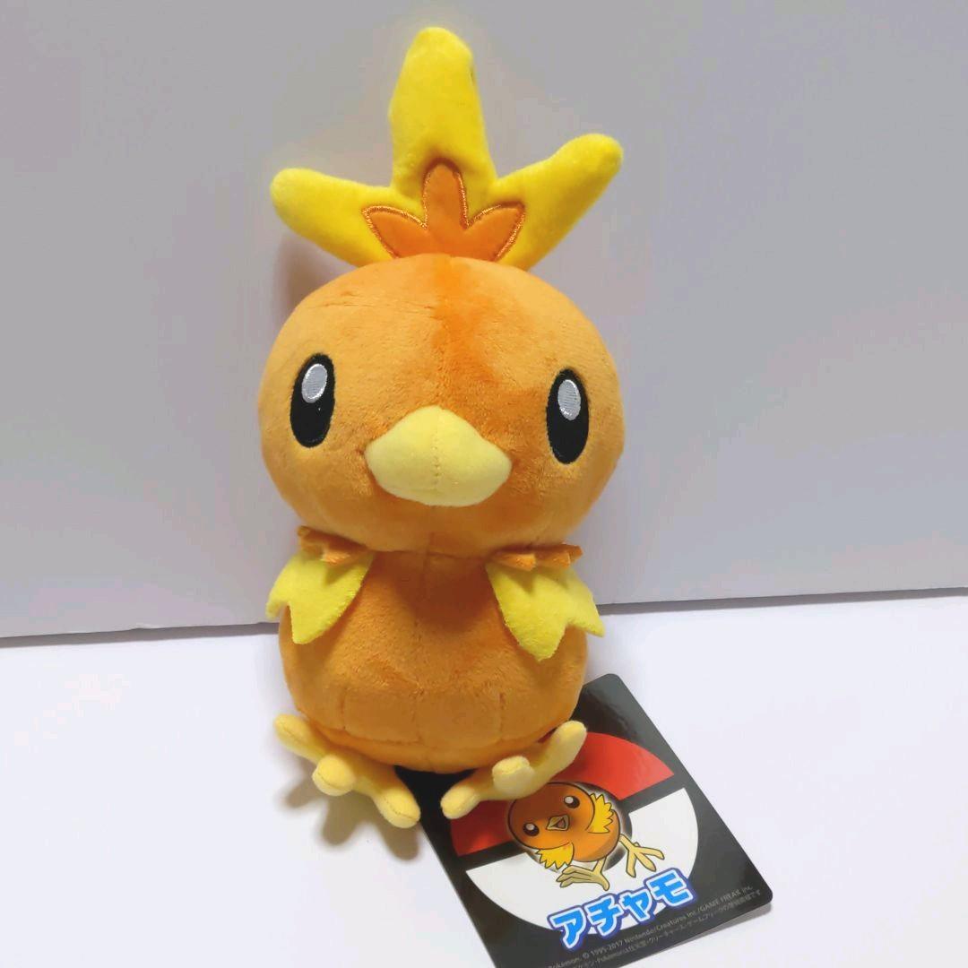 ポケモン センター アチャモ 美品 ぬいぐるみ 人形 かわいい オレンジ