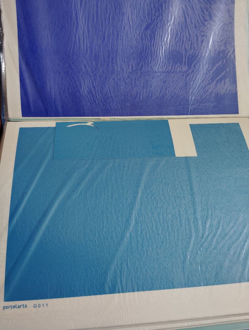 【サロン閉店】ポーセラーツ　無地転写紙　新品　70枚以上　全色（写真はごく一部）