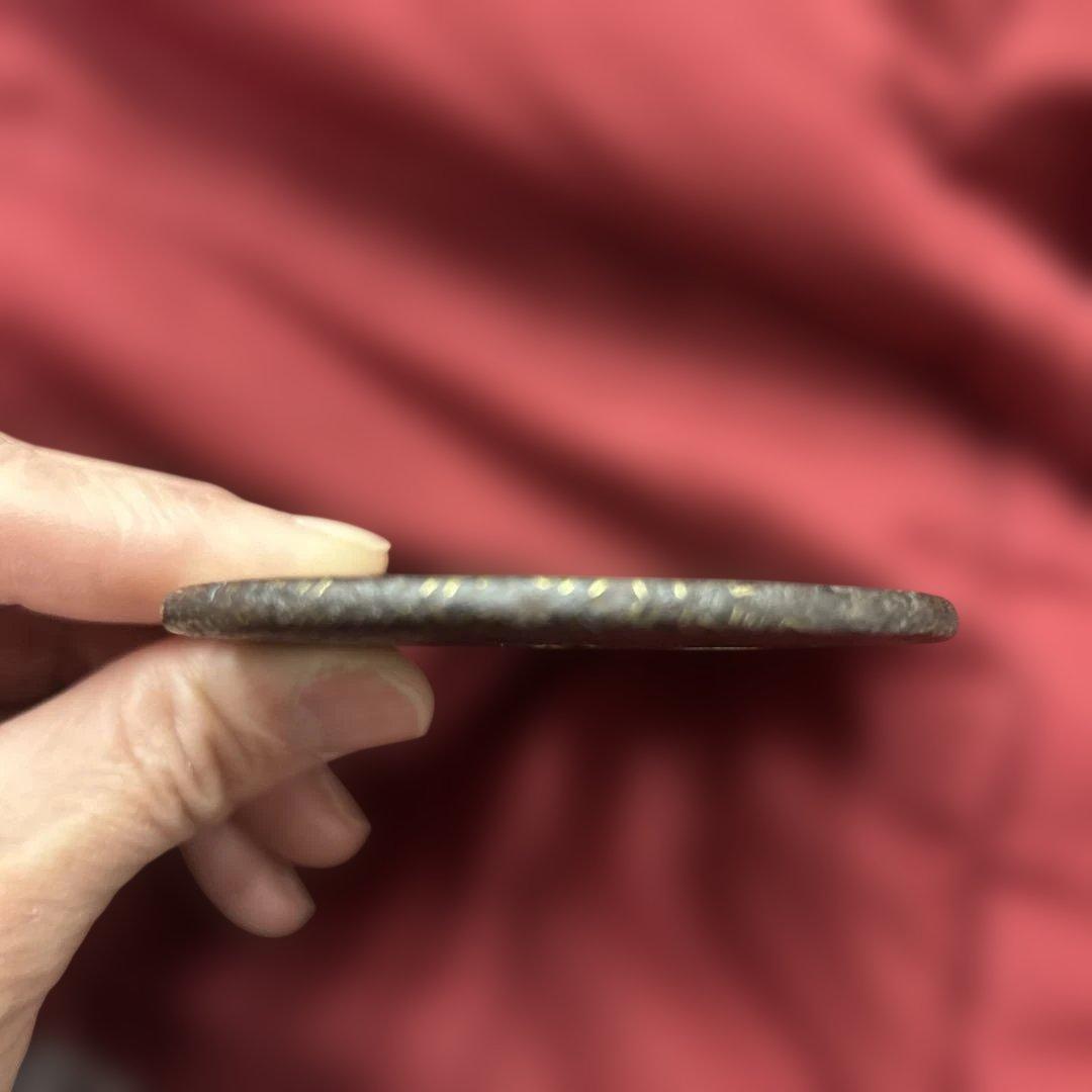 日本刀 鍔（つば） 鉄地 金象嵌 紗綾形文様 時代物 140g - メルカリ